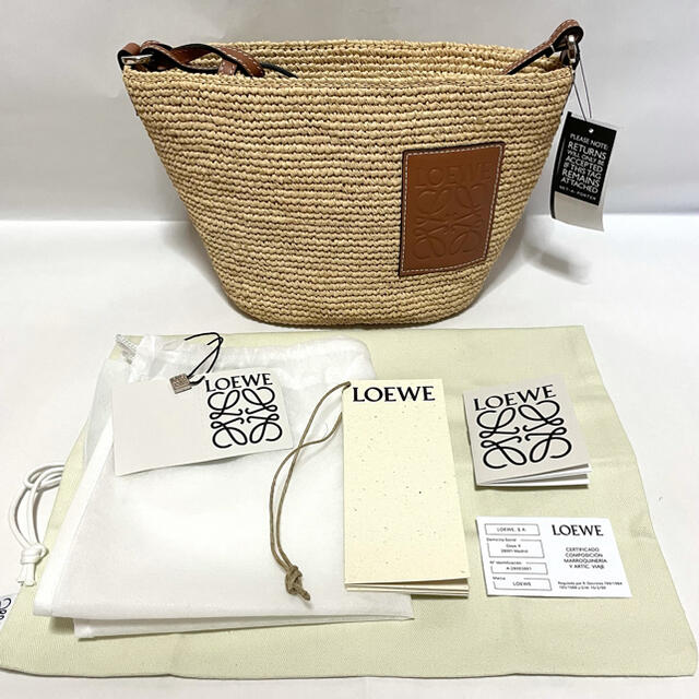 限定セール2023】 LOEWE - ロエベ ポシェットバッグ ラフィア&カーフ