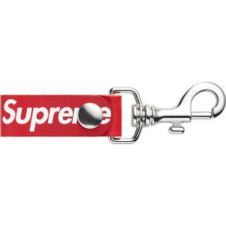 シュプリーム(Supreme)の【赤 × 黒】Leather Key Loop レザー キー ループ(キーホルダー)