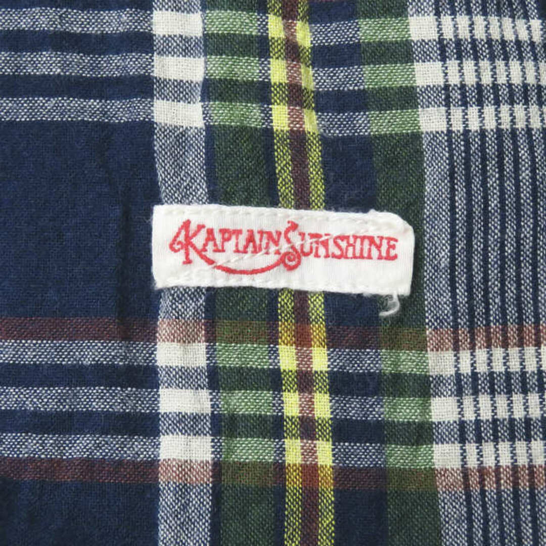 KAPTAIN SUNSHINE キャプテンサンシャイン 日本製 60'S B.D CHECK SHIRTS マドラスチェッククレイジーパターンBDシャツ KS-SH02 36 マルチカラー 長袖 トップス【中古】【KAPTAIN SUNSHINE】 メンズのトップス(シャツ)の商品写真