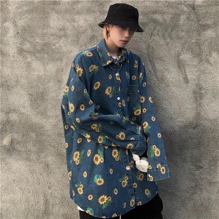 H beauty&youth エイチ 19SS ペイント 柄 シャツ L 美品