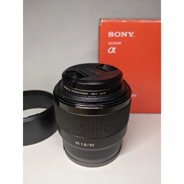 SONY SEL50F18F FE50mm F1.8 プロテクター付