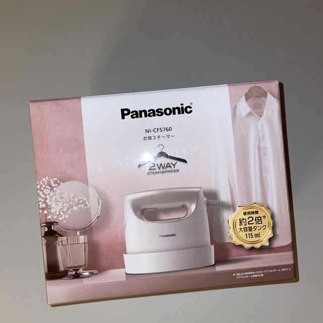 Panasonic(パナソニック)のパナソニック 衣類スチーマー NI-CFS760-C アイボリー スマホ/家電/カメラの生活家電(アイロン)の商品写真