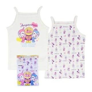 アンパンマン(アンパンマン)の新品　100cm　女の子下着バルーン柄キャミソール2枚組(下着)