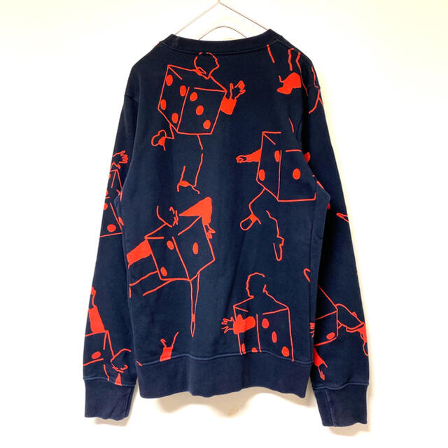 Paul Smith(ポールスミス)の【PAUL SMITH】スウェット トレーナー サイコロ柄 美品 Navy メンズのトップス(スウェット)の商品写真