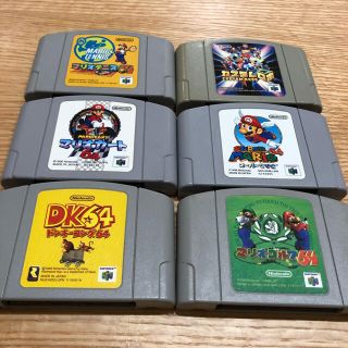 ニンテンドウ64(NINTENDO 64)の懐かしのニンテンドー64 ソフト　6本 マリオ　ドンキー(家庭用ゲームソフト)