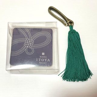 kyoto ITOYA hotel キーホルダー　和風　グリーン　緑色(キーホルダー)