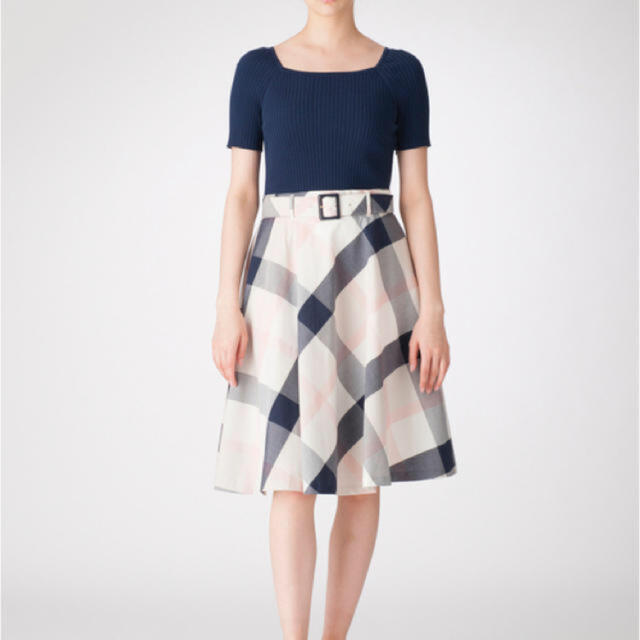 BURBERRY BLUE LABEL - ブルーレーベル クレストブリッジ　ブライトポプリンコンビワンピース