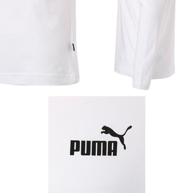 PUMA(プーマ)のプーマ  長袖 Tシャツ  ESS LS 851772 PUMA ホワイト　L メンズのトップス(Tシャツ/カットソー(七分/長袖))の商品写真