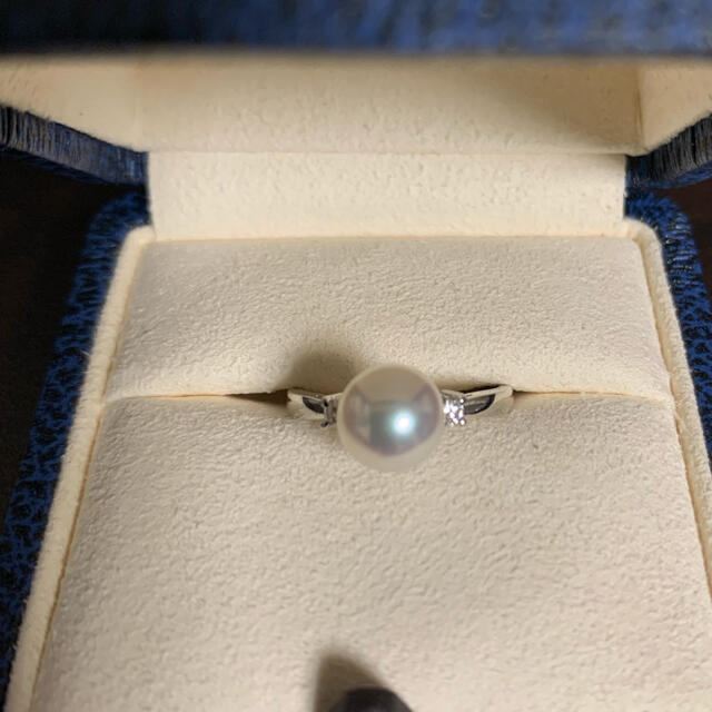 2年保証』 MIKIMOTO - 【現行品】ミキモトパールリング8mm pt950 13号