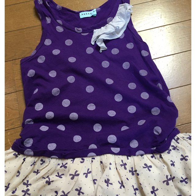 HAKKA(ハッカ)のハッカキッズ ワンピース 120 キッズ/ベビー/マタニティのキッズ服女の子用(90cm~)(ワンピース)の商品写真