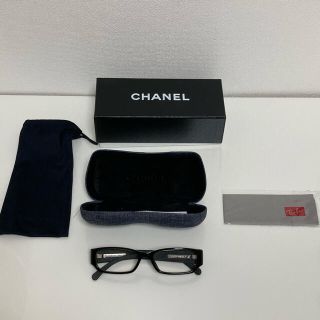 シャネル(CHANEL)のCHANEL デニム生地　眼鏡セット(サングラス/メガネ)