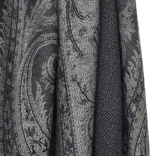 YANTOR  Paisley Jacquard Wool Stole GRAY メンズのファッション小物(ストール)の商品写真