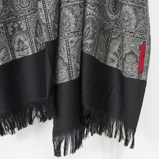 YANTOR  Paisley Jacquard Wool Stole GRAY メンズのファッション小物(ストール)の商品写真