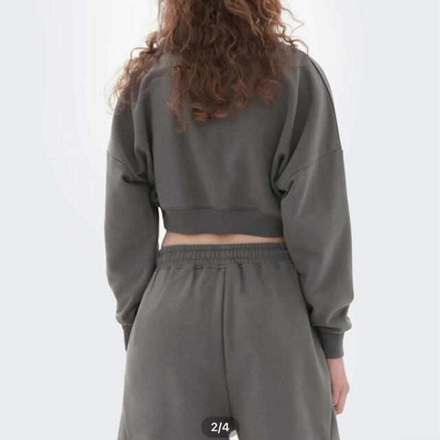 高い素材】 shein ショート丈 トップス スウェット