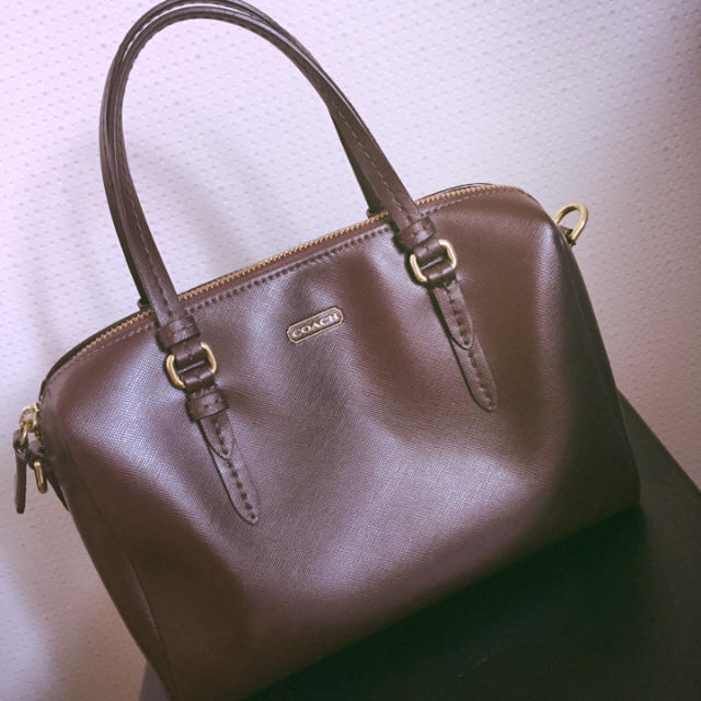 COACH(コーチ)のコーチ☆COACH☆ショルダーバッグ☆ミニバッグ☆ボストン☆茶色 レディースのバッグ(ショルダーバッグ)の商品写真