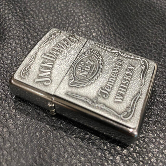 ZIPPO(ジッポー)の【ZIPPO】JACK DANIEL'S ジャックダニエル メタル シルバー メンズのファッション小物(タバコグッズ)の商品写真