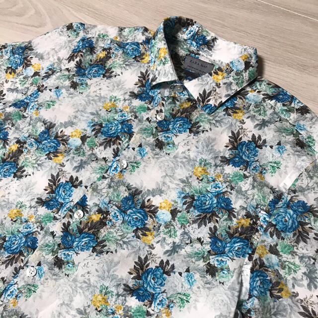 ZARA(ザラ)の極美品　ZARA MAN シャツ　花柄　メンズ　42 メンズのトップス(シャツ)の商品写真