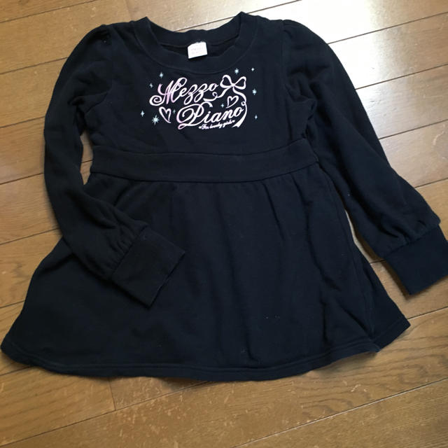 mezzo piano(メゾピアノ)のメゾピアノ スエット チュニック キッズ/ベビー/マタニティのキッズ服女の子用(90cm~)(ワンピース)の商品写真