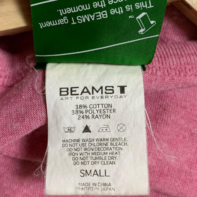 BEAMS(ビームス)のBEAMS　ビームス　Tシャツ　ピンク メンズのトップス(Tシャツ/カットソー(半袖/袖なし))の商品写真
