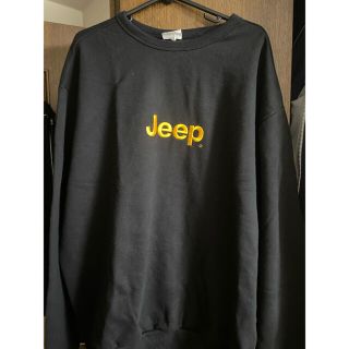 ジープ(Jeep)のJEEP トレーナー　黒　Lサイズ(スウェット)