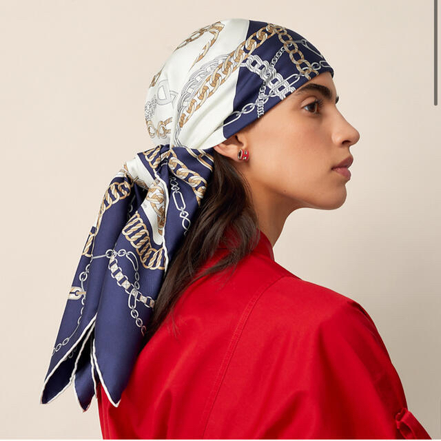 ご専用☆HERMES エルメス カレ90 レアクション・アン・シェーヌ | cprc