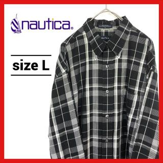 ノーティカ(NAUTICA)の90s 古着 ノーティカ BDシャツ オーバーサイズ チェックシャツ L(シャツ)