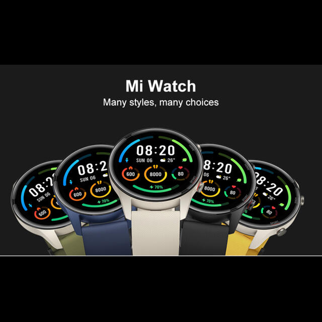ANDROID(アンドロイド)のXiaomi mi watch ブラック系カラー 新品未開封 日本語対応 ◎ メンズの時計(腕時計(デジタル))の商品写真
