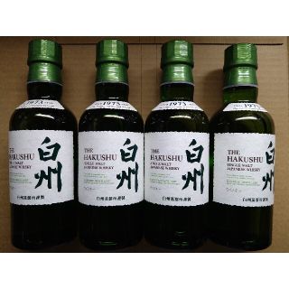 サントリー - 白州シングルモルトウイスキー180ml4本セット新品、未