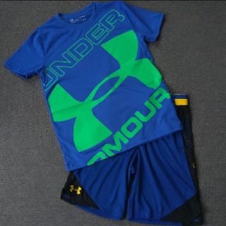 アンダーアーマー(UNDER ARMOUR)の新品！アンダーアーマー 150 Tシャツ ハーフパンツ 上下セット150(Tシャツ/カットソー)