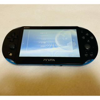 プレイステーションヴィータ(PlayStation Vita)のPSVita PCH-2000 本体 ブルーブラック 動作確認済み(家庭用ゲーム機本体)