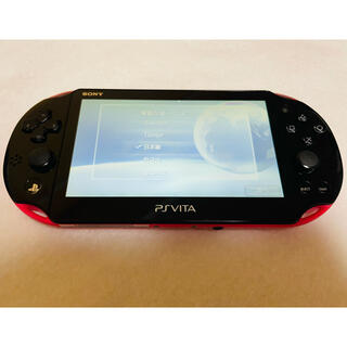 プレイステーションヴィータ(PlayStation Vita)のPSVita PCH-2000 ZA15  本体 ピンクブラック 動作確認済み(家庭用ゲーム機本体)