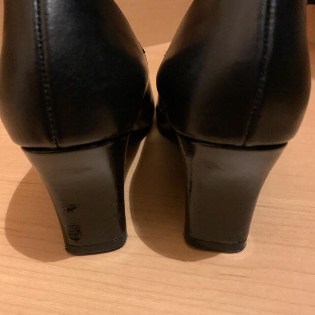 天然皮革　パンプス　フォーマル　ブラック レディースの靴/シューズ(ハイヒール/パンプス)の商品写真
