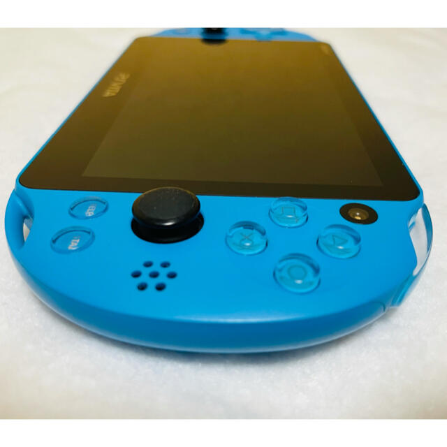 PlayStation Vita(プレイステーションヴィータ)のPSVita PCH-2000 ZA23 本体 アクアブルー 動作確認済み エンタメ/ホビーのゲームソフト/ゲーム機本体(家庭用ゲーム機本体)の商品写真