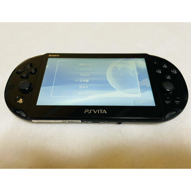 PlayStation Vita - PSVita PCH-2000 ZA11 SONY ブラック 本体 動作