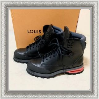 ルイヴィトン(LOUIS VUITTON)のLOUIS VUITTON ルイヴィトン アンクルブーツ ダミエ 黒 6.5(ブーツ)