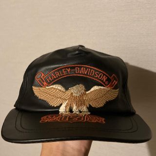 ハーレーダビッドソン(Harley Davidson)のハーレーダビッドソン レザーキャップ(キャップ)