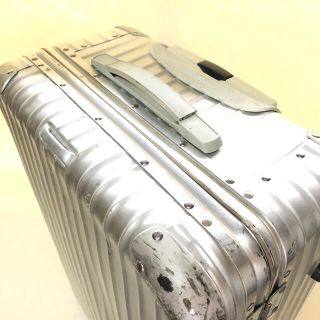 レア　RIMOWA　青ロゴ　2輪　トパーズ　63L　アルミ　キャリーケース