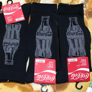 ジーユー(GU)のCoca-Cola コカコーラ　靴下 3足セット　25-27cm GU (ソックス)