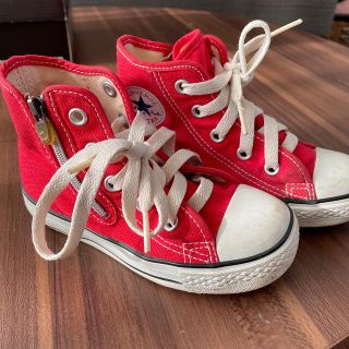 コンバース(CONVERSE)のconverse ハイカットスニーカー赤　男女◎ 17cm(スニーカー)