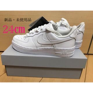 ナイキ(NIKE)の《新品・未使用品》ナイキ エアフォース1 '07 ホワイト　24㎝(スニーカー)