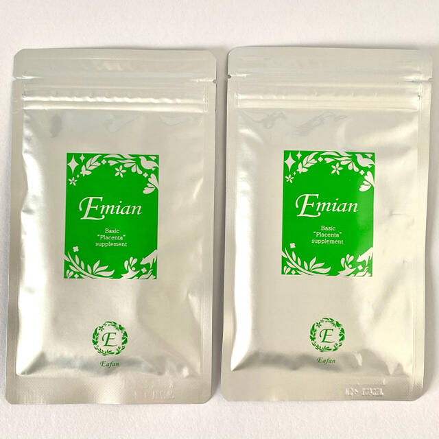 新品未開封】Eミアン 非分解プラセンタ Eアファン60粒 2袋 送料無料