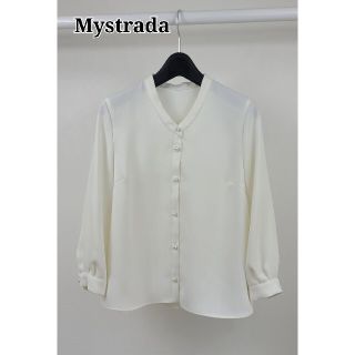 マイストラーダ(Mystrada)の美品♪　Mystrada マイストラーダ　パールボタンブラウス(シャツ/ブラウス(長袖/七分))