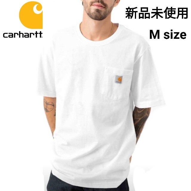 carhartt(カーハート)の新品未使用 カーハート ポケット Tシャツ ホワイト K87 WHT M メンズのトップス(Tシャツ/カットソー(半袖/袖なし))の商品写真