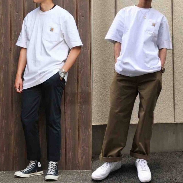 carhartt(カーハート)の新品未使用 カーハート ポケット Tシャツ ホワイト K87 WHT M メンズのトップス(Tシャツ/カットソー(半袖/袖なし))の商品写真