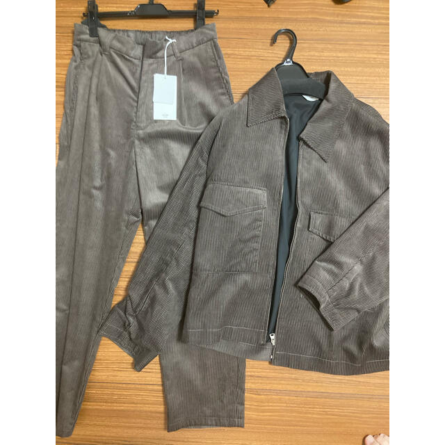 RAYON 11W CORDUROY ZIP OUTER SET-UP