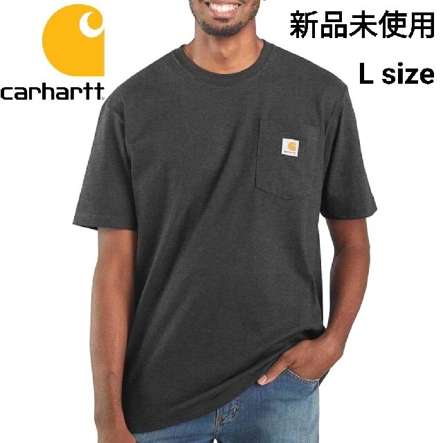 carhartt(カーハート)の新品未使用 カーハート ポケット Tシャツ チャコールヘザー K87 CHR L メンズのトップス(Tシャツ/カットソー(半袖/袖なし))の商品写真