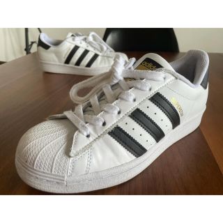 adidas - 【美品】adidas アディダス 金ロゴ スーパースター 白×黒 ...