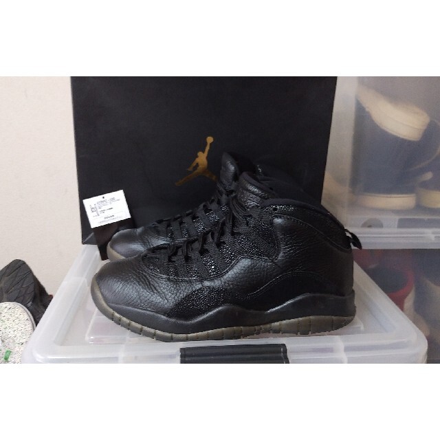 黒タグ 元箱付 NIKE AIR JORDAN 10 RETRO OVO 26