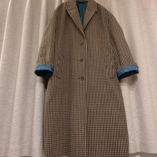 早い者勝ち〈acne studios〉チェックロングコート