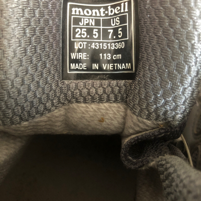 mont bell(モンベル)の全天候トレッキングシューズ、マリポサトレール25.5cm スポーツ/アウトドアのアウトドア(登山用品)の商品写真